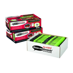 Show-me Box of 200 Medium Tip Slim Barrel Whiteboard Markers in Black