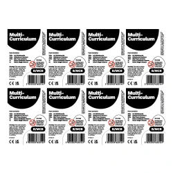 Show-me Bulk Box of 100 x A4 Multi-Design Whiteboards, in 3 designs, with pens and erasers plus 2 free cleaners.