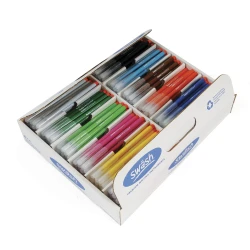 Show-me Classtray of 300 KOMFIGRIP Colouring Pens Fine Tip Assorted (formerly Swash). Items may be supplied branded as either Show-me or Swash. Product quality and specification remain unchanged.