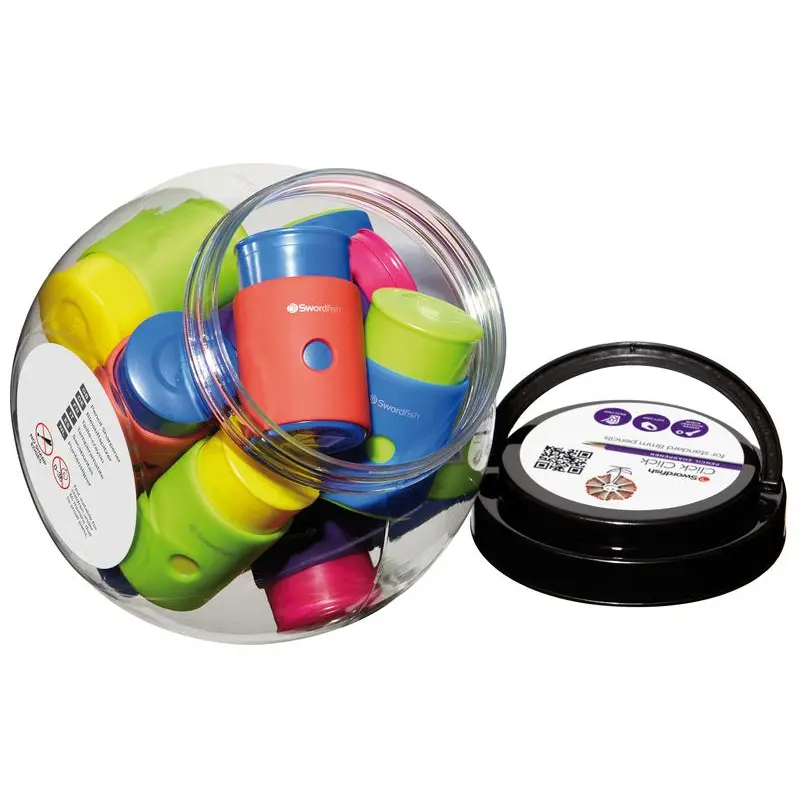 Snopake Click Click Pencil Sharpener Tub- 1 Tub of 12