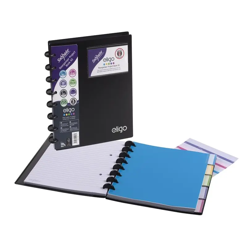 Snopake FSC Eligo ReOrganiser Project Book A5- 2 Books 