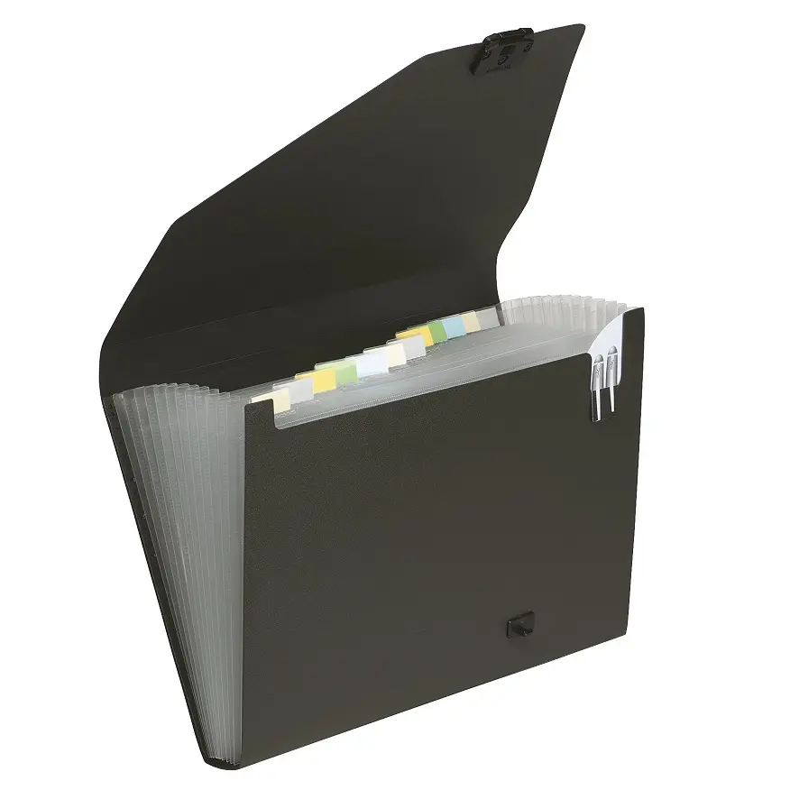 Snopake GRS Organiser 13 part A4 Black- 1 Organiser