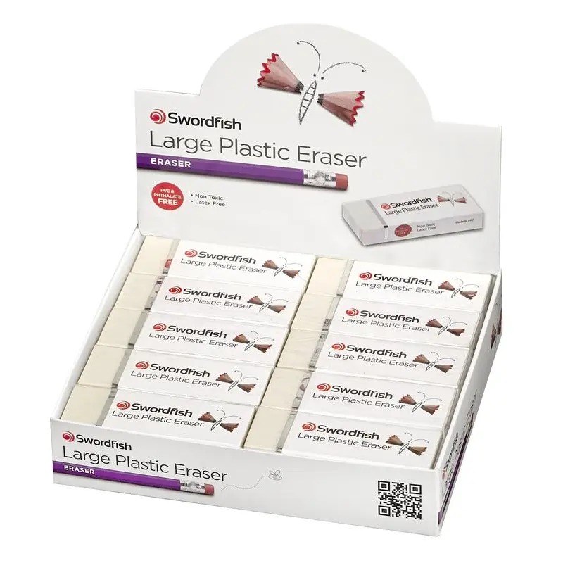 Snopake Large Plastic Eraser CDU- 1 CDU of 20