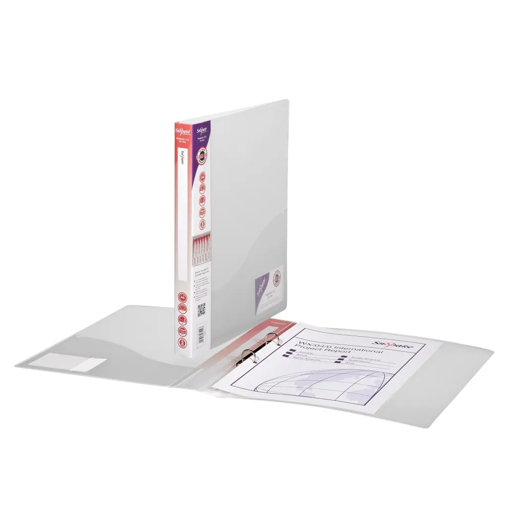 Snopake RingBinder 2/15 'O' Ring A4 Clear- 10 Binders
