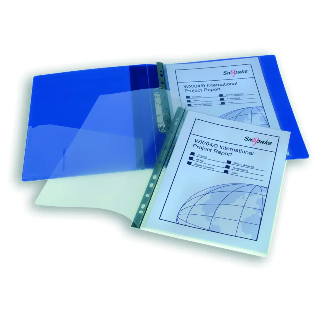 Snopake RingBinder Display Book 20 pocket / 40 sides to view A4 Clear- 5 Books 