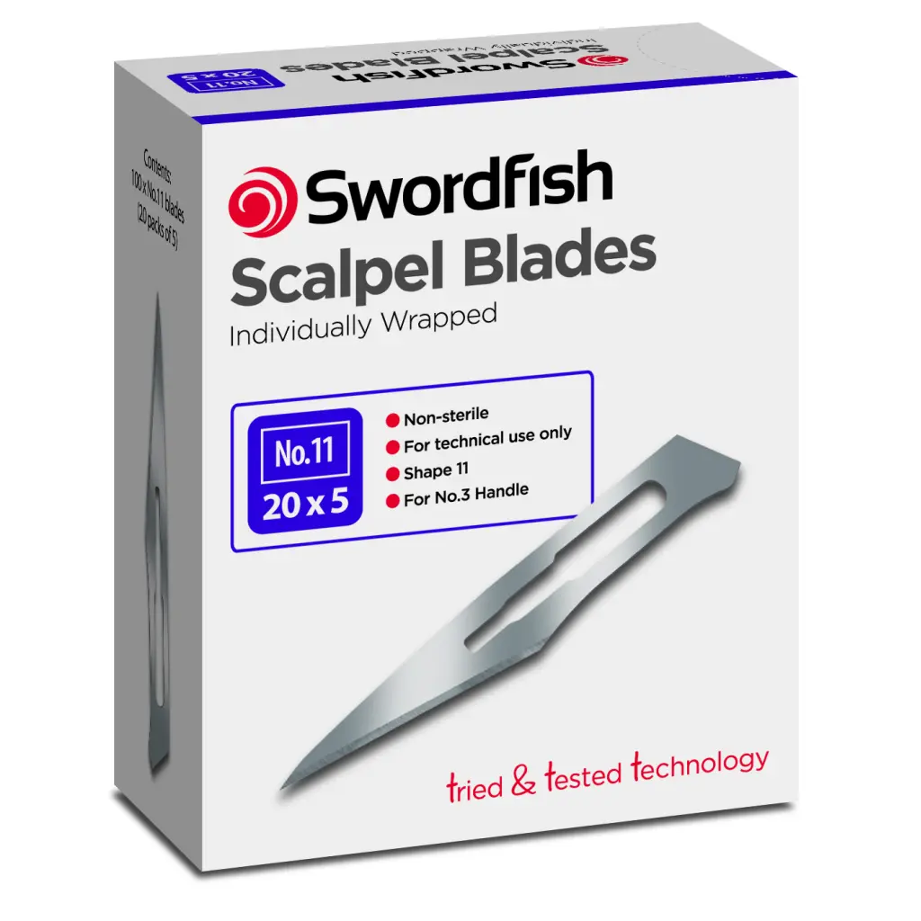 Snopake Scalpel Blades No.11 - 1 Box of 100 Blades