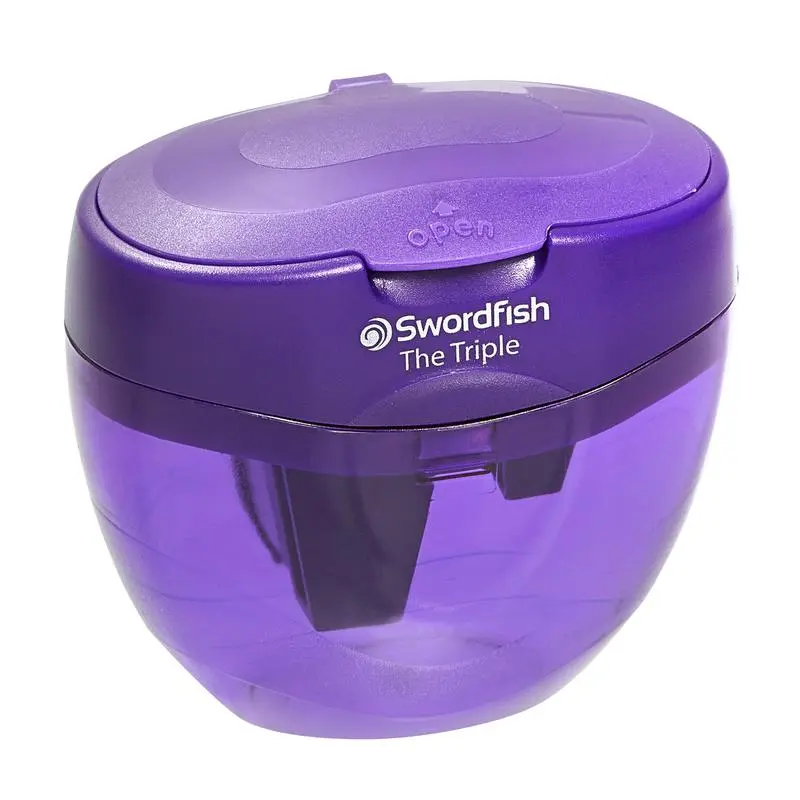Snopake Triple Hole Canister Sharpener Blister- 10 Blisters of 1
