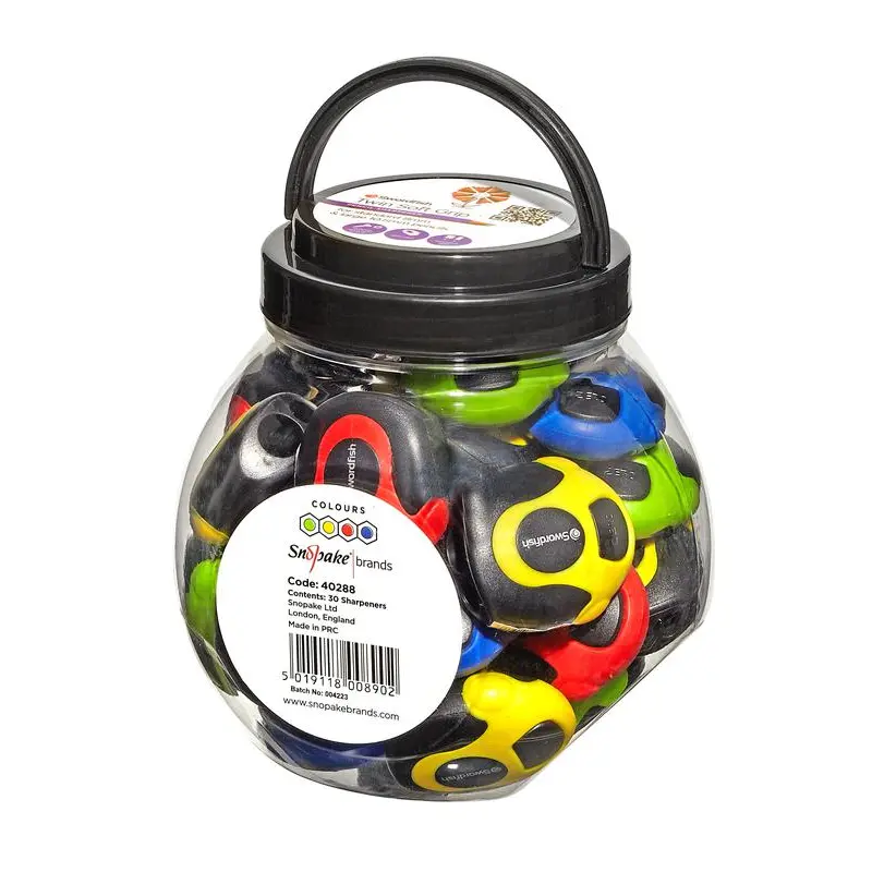 Snopake Twin Soft Grip Sharpener Tub- 1 Tub of 30