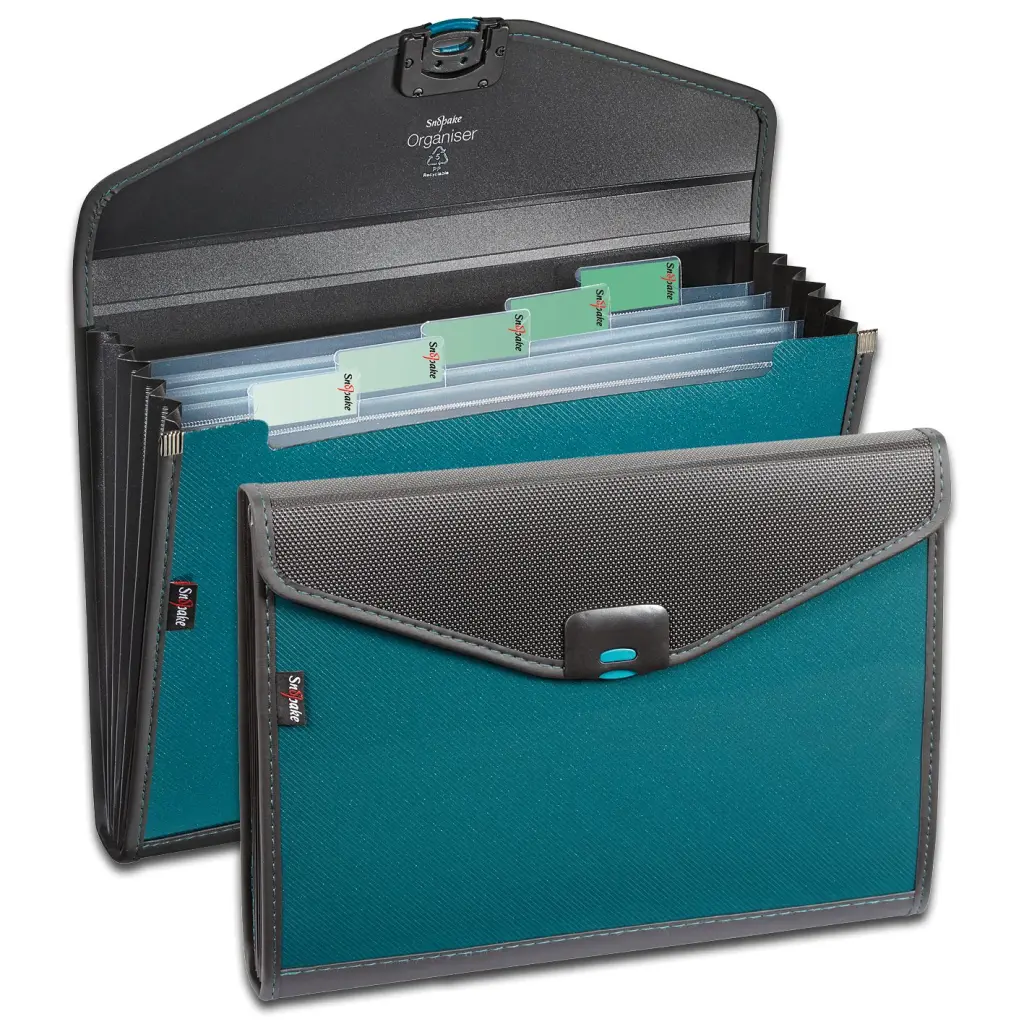 Snopake Zeon Organiser  6 part A4 Turquoise- 1 Organiser