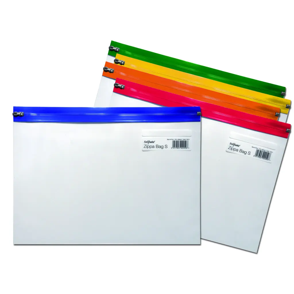 Snopake Zippa Bag 'S' A4 Assorted- 25 Bags