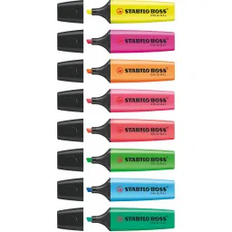 Stabilo BOSS Original Assorted Wallet Pack of 8