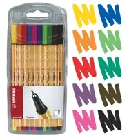 Stabilo Point 88 Fineliner Assorted Wallet (10)