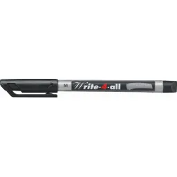 Stabilo Write-4-all Medium Permanent Marker Black - Pack of 10