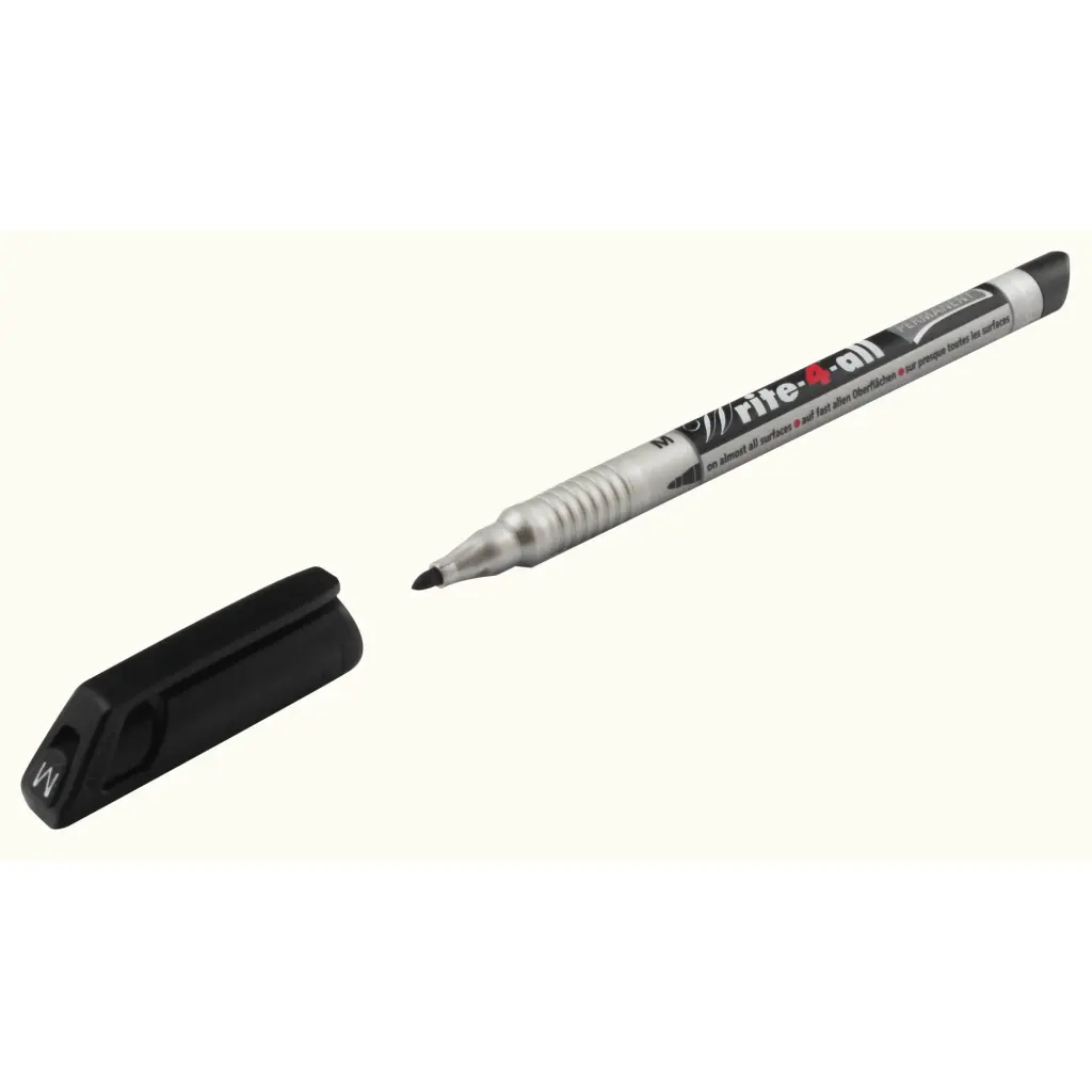 Stabilo Write-4-all Medium Permanent Marker Black (10)
