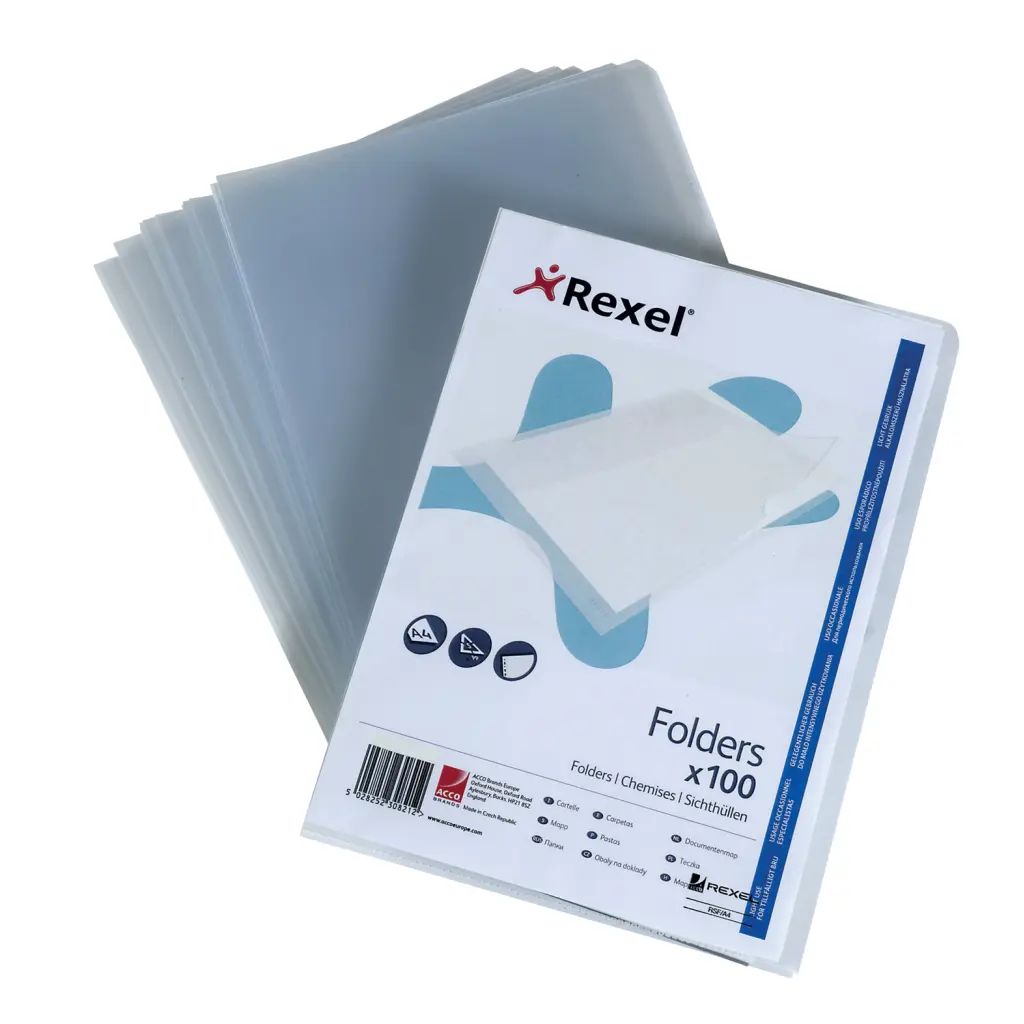 Superfine Cut Flush Folders A4 105 Micron (100)