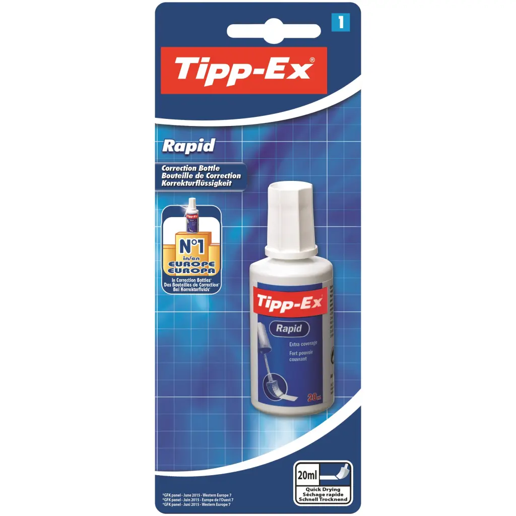 Tipp-Ex Rapid Fluid 20ml White Single