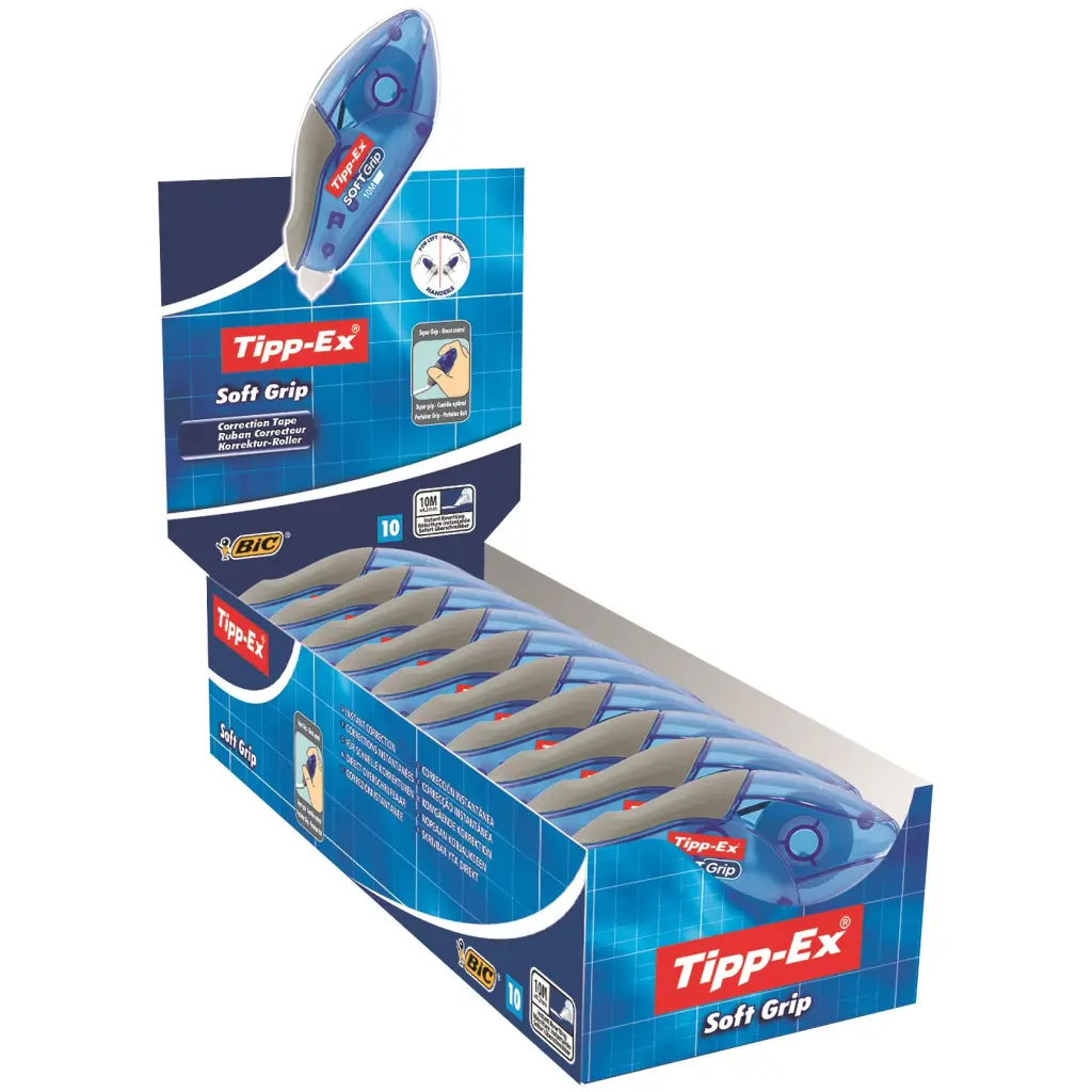 Tipp-Ex Soft Grip Correction Tape Pack of 10