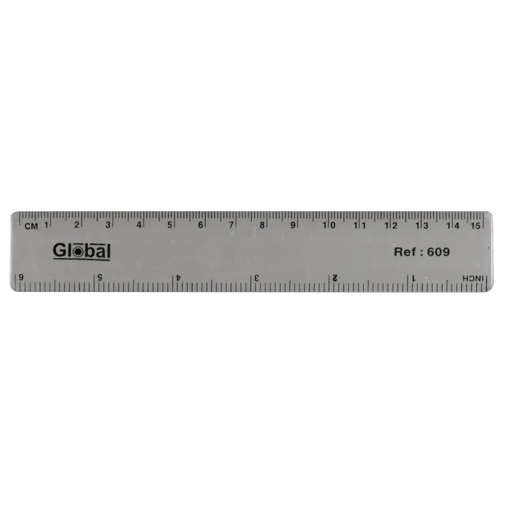 UP 150mm Clear Plastic Ruler Single (1)
