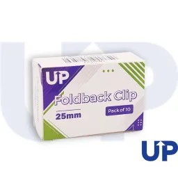 UP 25mm Foldback Clip Pack of 10