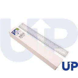UP 300mm (12inch) Ruler Clear Pack of 20