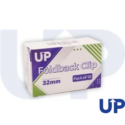 UP 32mm Foldback Clip Pack of 10
