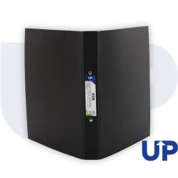 UP A4 25mm 2 Ring Binder Black Pack of 10