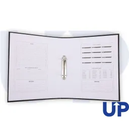 UP A4 25mm 2 Ring Binder Black Pack of 10