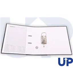 UP A4 70mm Lever Arch File Black Black Pack of 10