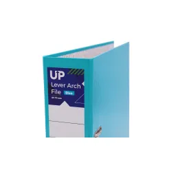 UP A4 70mm Lever Arch File Blue Pack of 10 Flat Packed