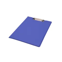UP A4 PVC Fold Over Clipboard Blue