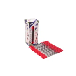 UP Ballpoint Pen Medium Red Pack of 50