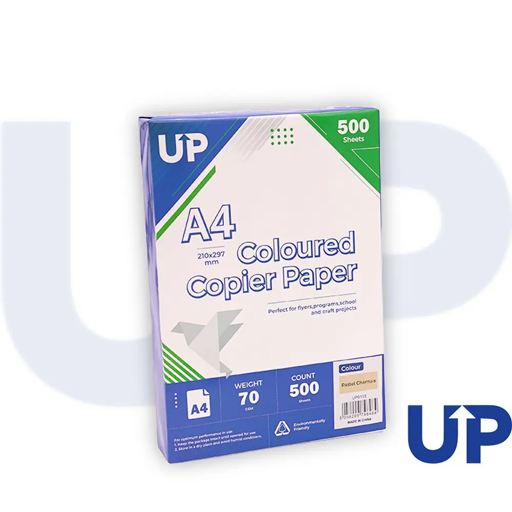 UP Coloured A4 Copier Paper 70GSM Pastel Chamois - 500 sheets