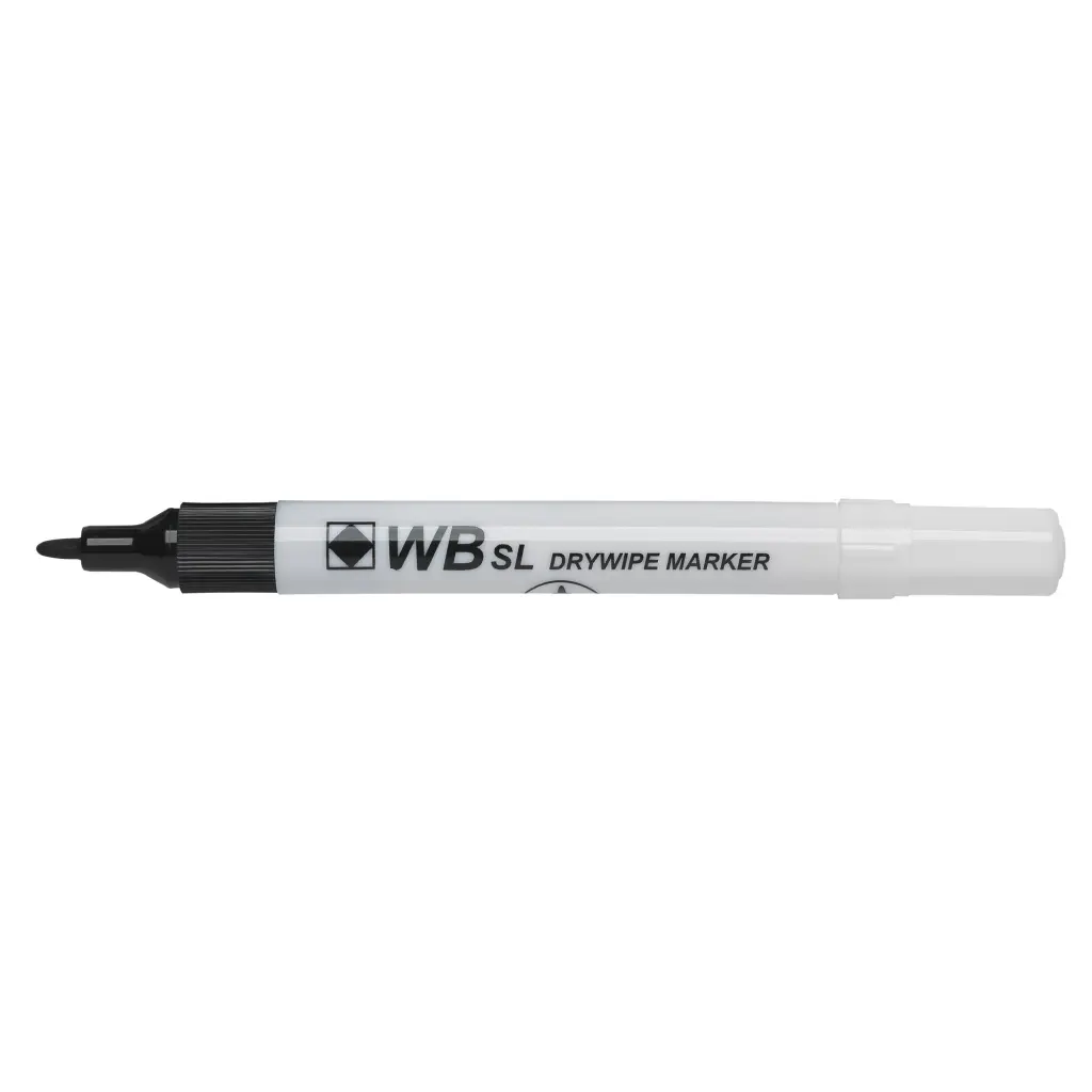 UP Drywipe Bullet Fine Pen Black (10)     