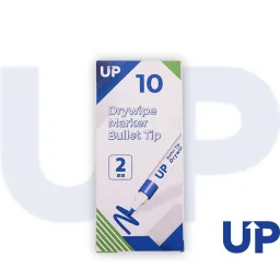 UP Drywipe Bullet Tip Marker Blue (10)