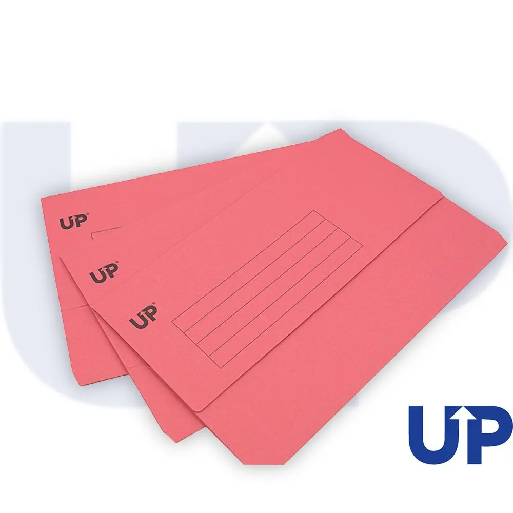 UP Half Flap Document Wallet Pack of 50 - Pink