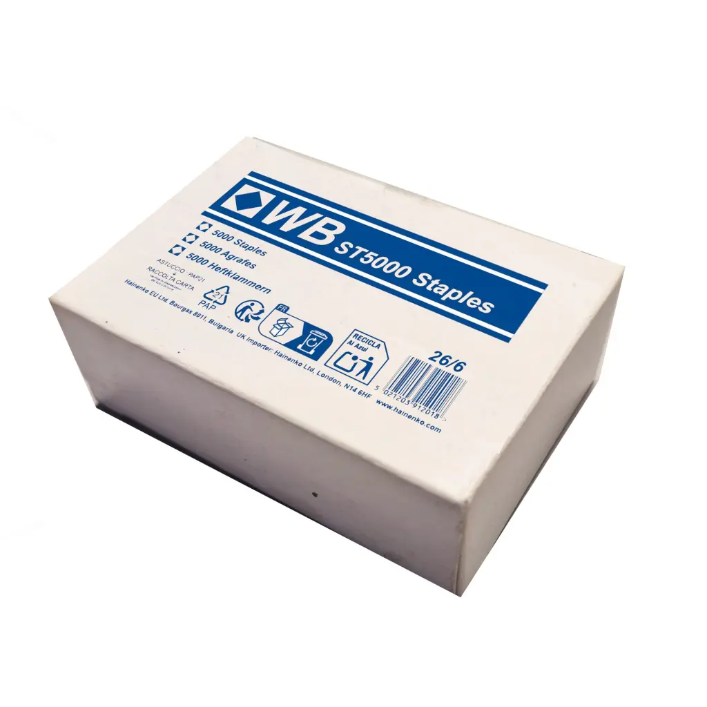 UP Metal Half Strip Staples 24/6 Box of 5000