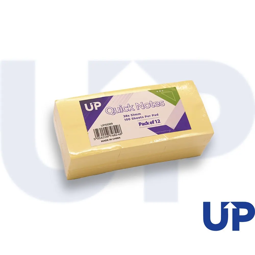 UP Quick Notes 38x51mm Yellow (12)