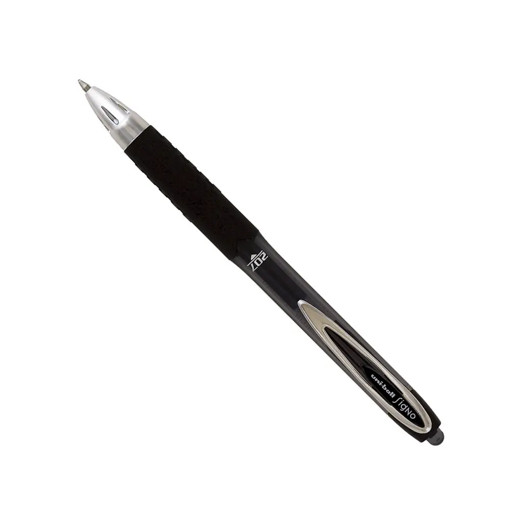Uni-ball 207E Signo Rollerball Gel Pen Black Pack of 12