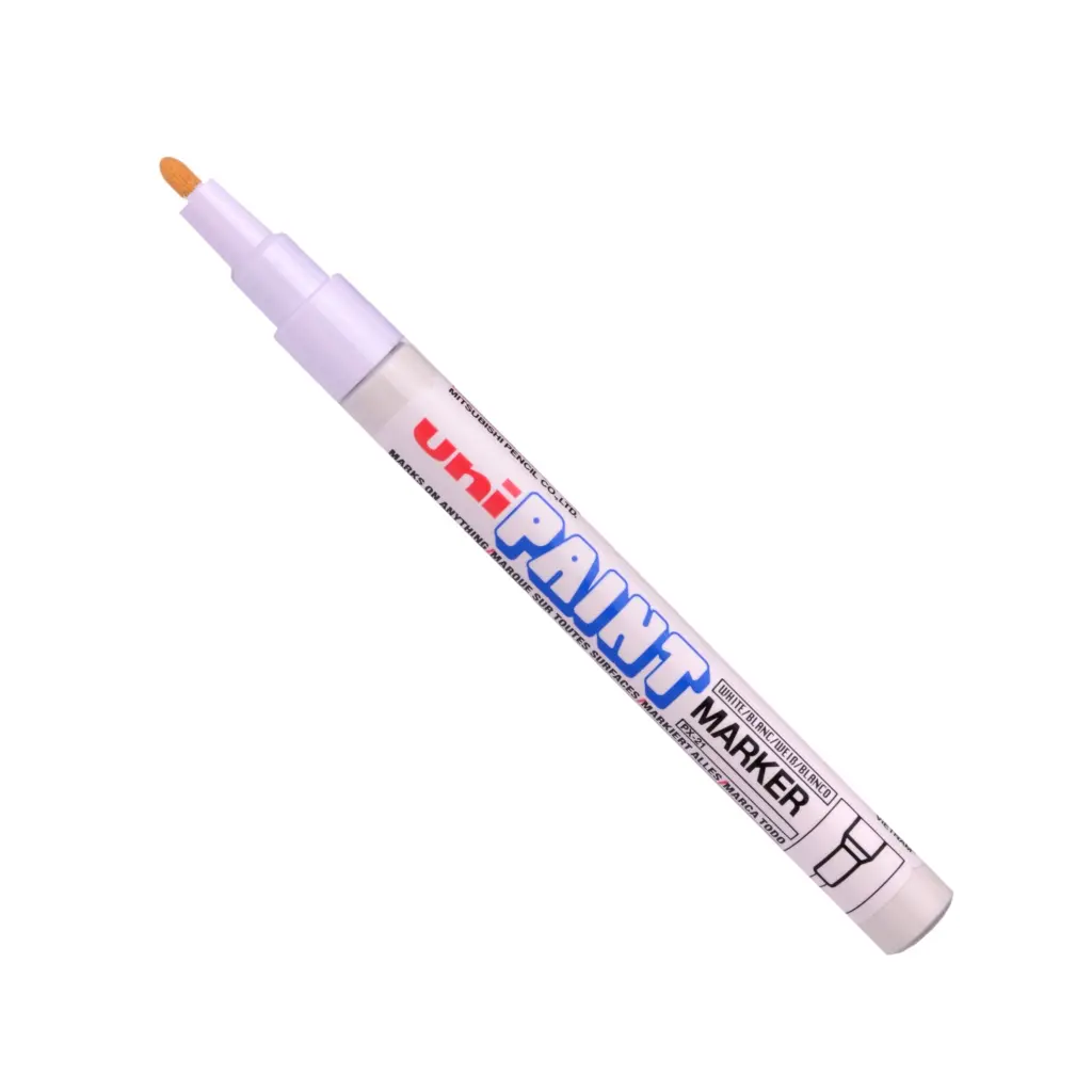Uni-ball PX-21 Paint Markers Fine Bullet Tip White Pack of 12