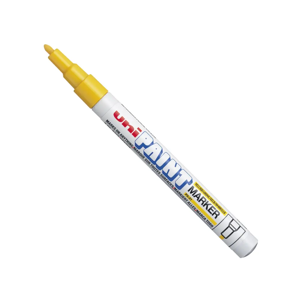 Uni-ball PX-21 Paint Markers Fine Bullet Tip Yellow Pack of 12