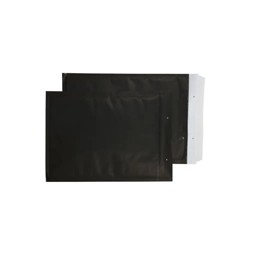 VITA Black Envolite Padded Bubble Mailer Peel and Seal 90gsm 345x220mm BOX 100