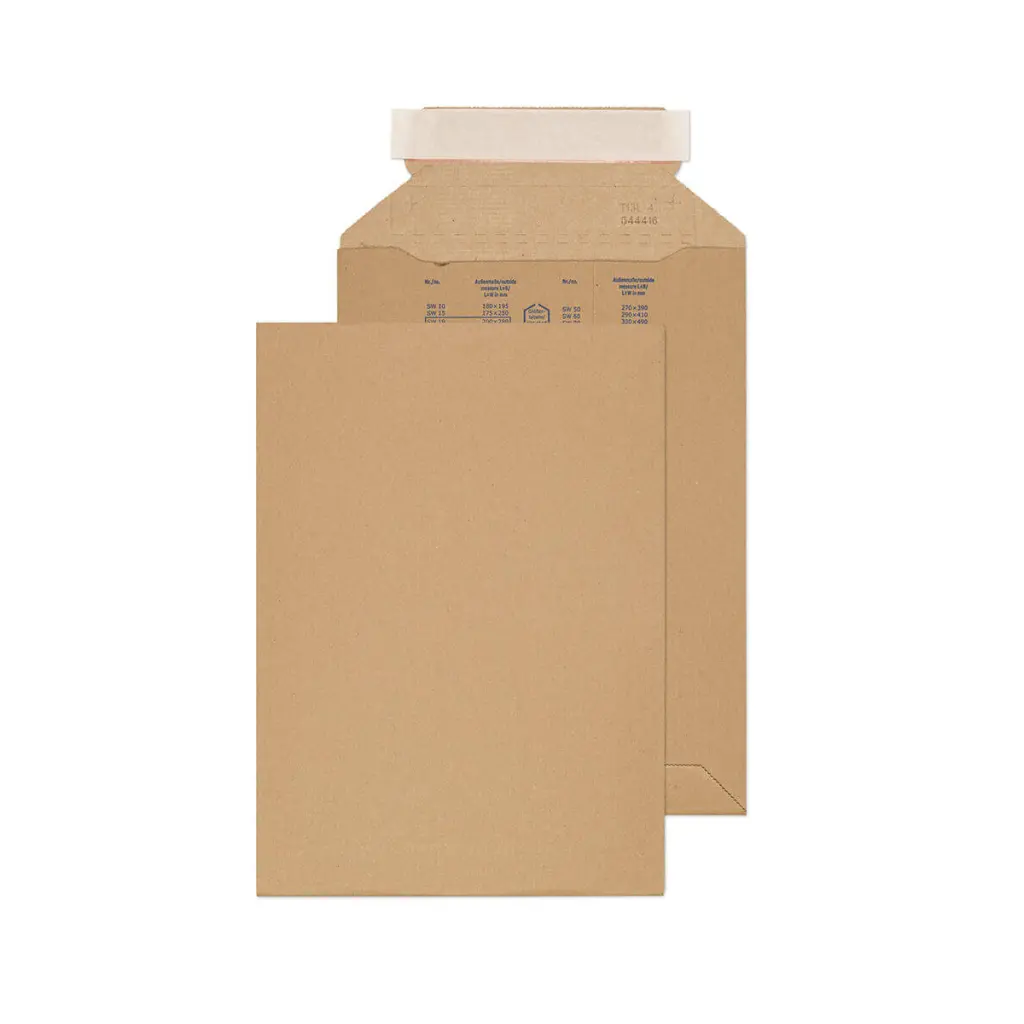VITA Kraft Corrugated Mailer Peel and Seal 300gsm 280x200mm BOX 100