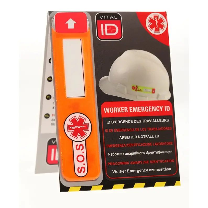 Vital ID EMERGENCY ID DATA WINDOW GLOBA PACK OF 25 