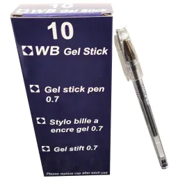 Gel Pen Black (10)