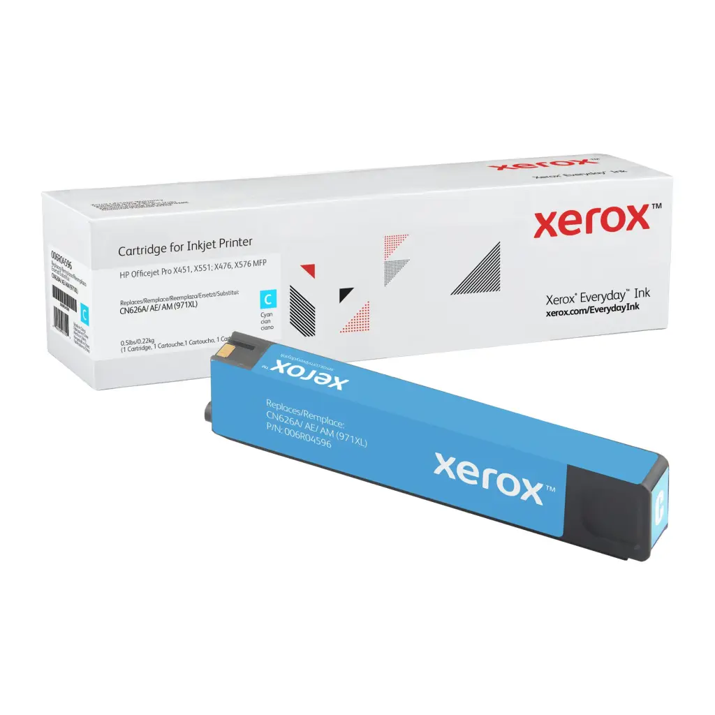 Xerox Everyday Ink For HP CN626AE 971XL Cyan Ink Cartridge 006R04596