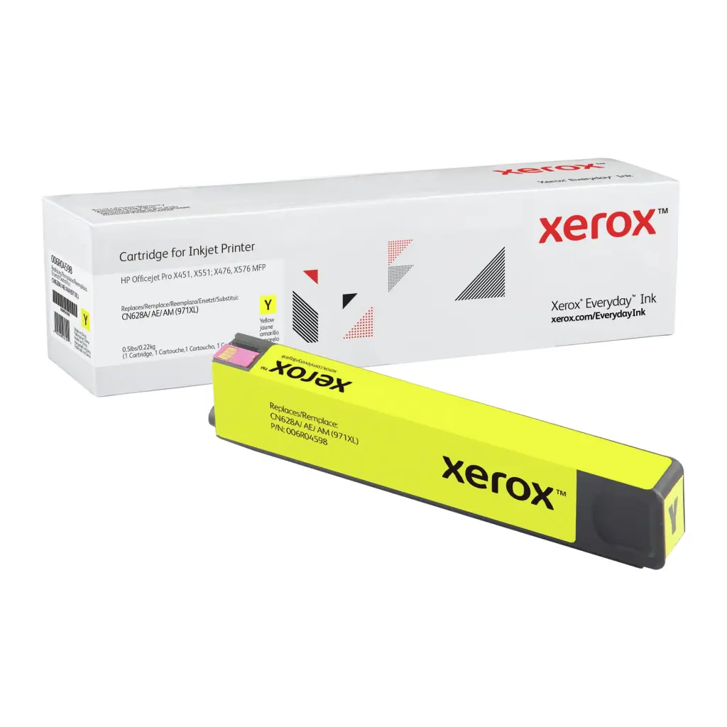 Xerox Everyday Ink For HP CN628AE 971XL Yellow Ink Cartridge 006R04598