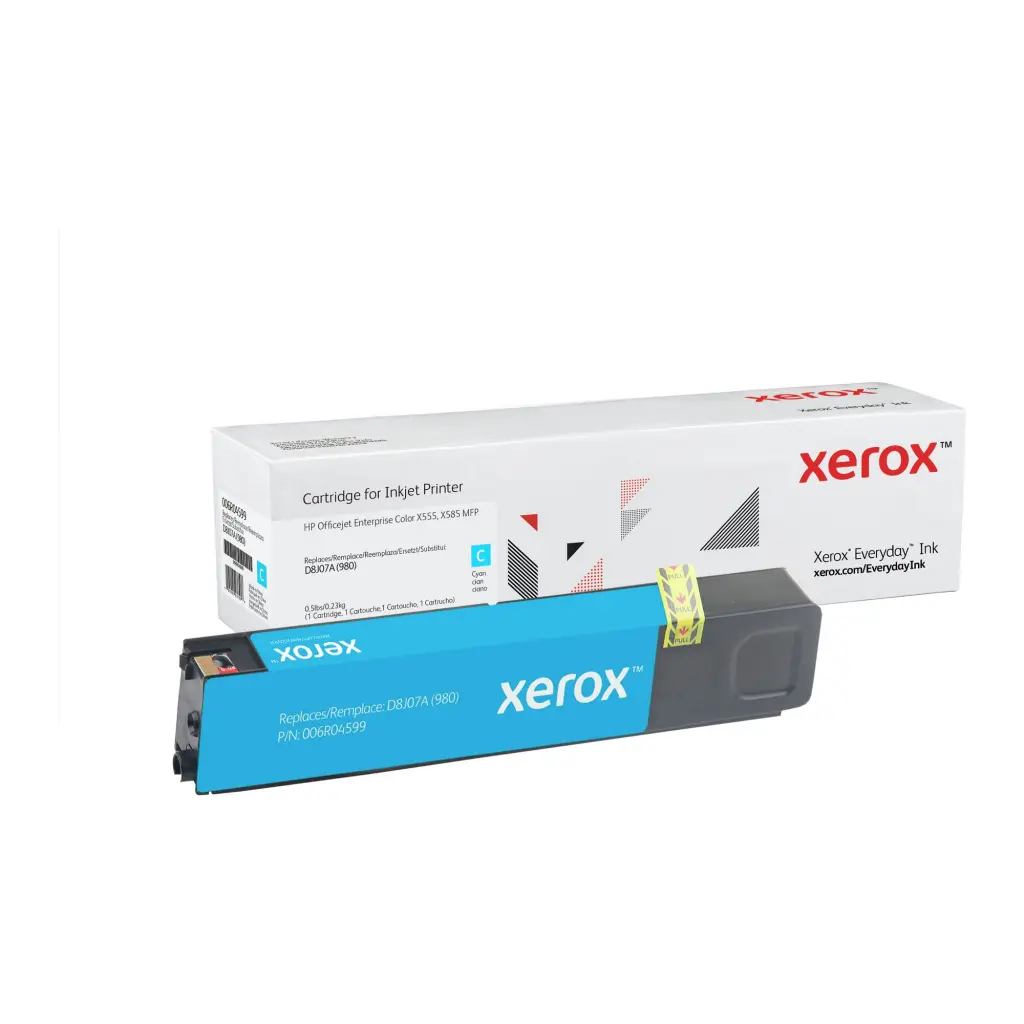Xerox Everyday Ink For HP D8J07A 980 Cyan Ink Cartridge 006R04599