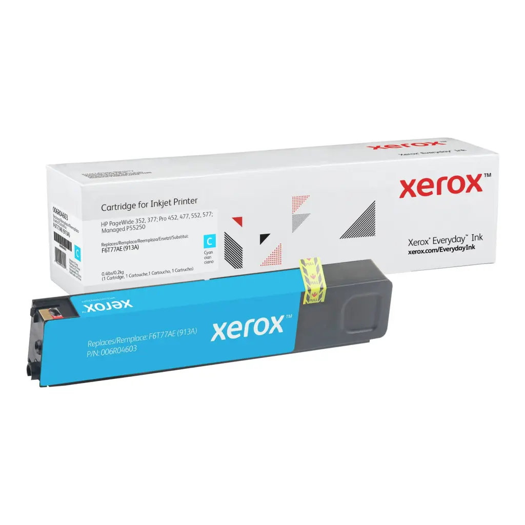 Xerox Everyday Ink For HP F6T77AE 913A Cyan Ink Cartridge 006R04603 WHILE STOCK LASTS