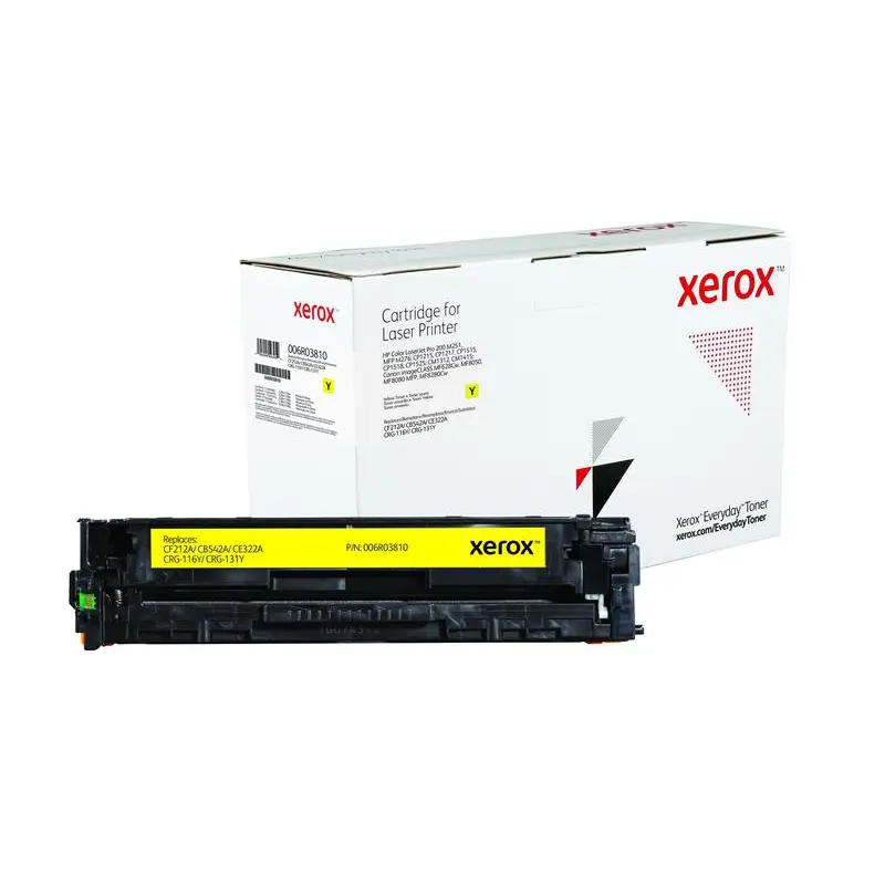 Xerox Everyday Reman For HP CF212A/CB542A/CE322A/CRG-116Y/131Y Yellow Laser Toner 006R03810 