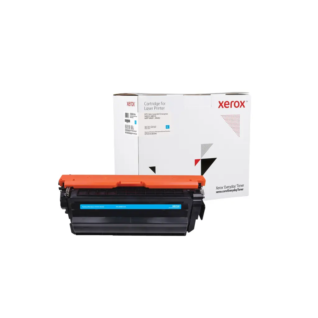 Xerox Everyday Reman For HP CF451A 655A Cyan Laser Toner 006R04344